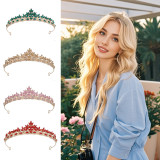 Bridal Crown Hair Accessories Baroque Crown Children's Birthday Crown Crystal Wedding Headwear Hair Hoops