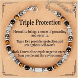 4mm natural stone bracelet with gold spacer beads, flat knot weaving, sunflower bracelet, gold bracelet