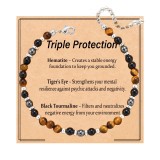 4mm natural stone bracelet with gold spacer beads, flat knot weaving, sunflower bracelet, gold bracelet