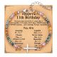Natural Pine Stone Bracelet Stainless Steel Cross 4mm Picture Stone Powder Crystal Bracelet African Pine Cross Bracelet