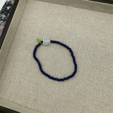 Summer fresh flower crystal bead bracelet with niche design and playful colorful crystal bracelet for women