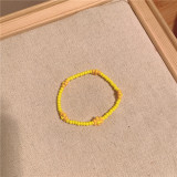 Flower rice bead elastic rope bead bracelet ins style retro temperament versatile bracelet for women