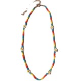 The taste of spring~Short glass bead necklace for women, versatile collarbone chain for women