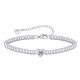 Birthday Bracelet Stainless Steel Silver Beads Heart shaped Letter Beads Adjustable Bracelet Women's Love