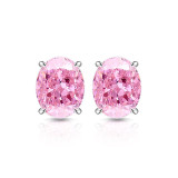Colored Gemstone Ice Flower Cut Pigeon Egg Earnail Inlaid with Super Flash High Carbon Diamond Ear Jewelry