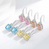 High carbon diamond perfume bottle ear hook explosive flash ice cut high quality earrings earrings
