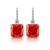 High carbon diamond perfume bottle ear hook explosive flash ice cut high quality earrings earrings