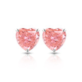Colored Gemstone Ice Flower Cut Love Earnail Inlaid Explosive High Carbon Diamond Papalacha Earrings