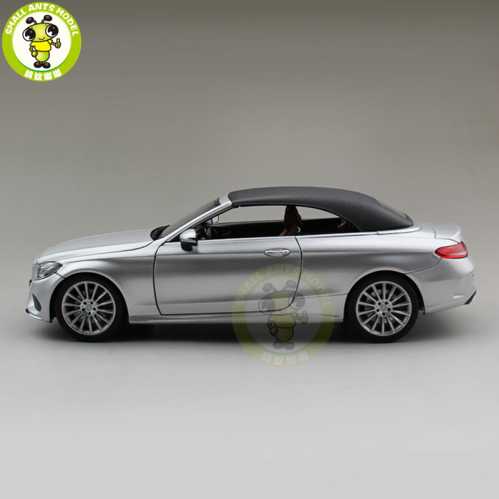 1/18 Mercedes Benz C Class Klasse Convertible C205 Diecast Metal Car Model Toys Boy Girl Birthday Gift Collection Hobby
