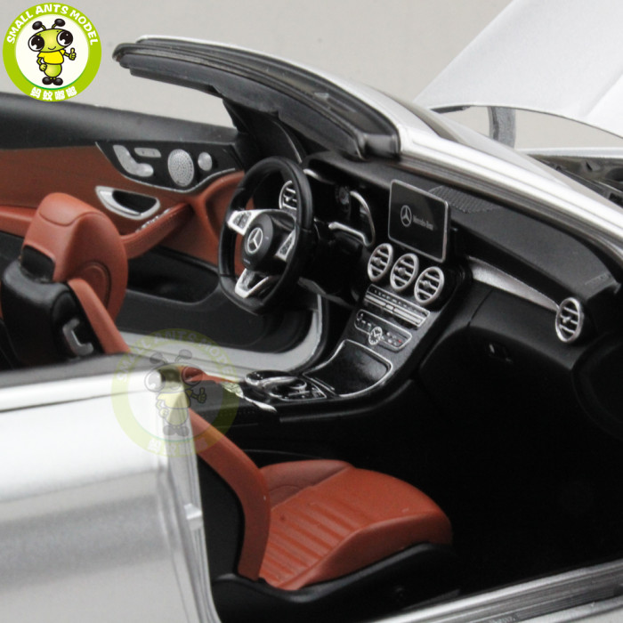1/18 Mercedes Benz C Class Klasse Convertible C205 Diecast Metal Car Model Toys Boy Girl Birthday Gift Collection Hobby