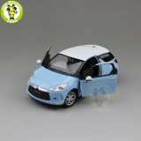 1/24 Citroen DS3 2010 Welly 24013 Diecast Model Car Blue
