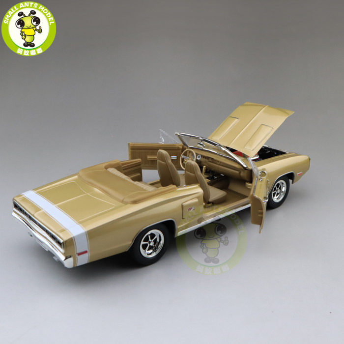 1/18 1970 DODGE CORONET R/T Road Signature Diecast Model Car Toys Boys Girls Gift Gold