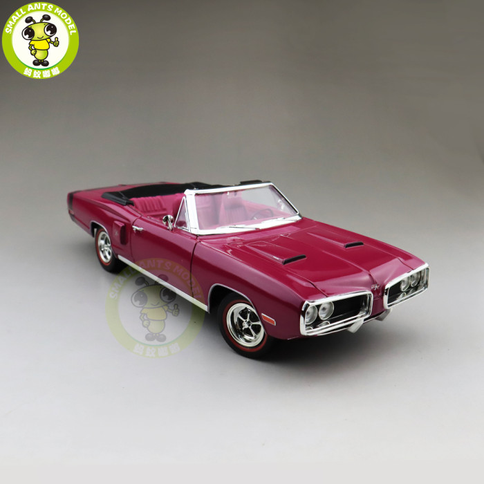 1/18 1970 DODGE CORONET R/T Road Signature Diecast Model Car Toys Boys Girls Gift Purple
