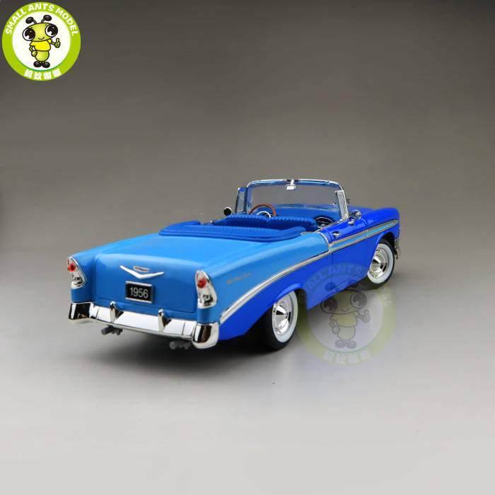 1/18 1956 Chevrolet BEL AIR Road Signature Diecast Model Car Toys Boys Girls Gift Blue
