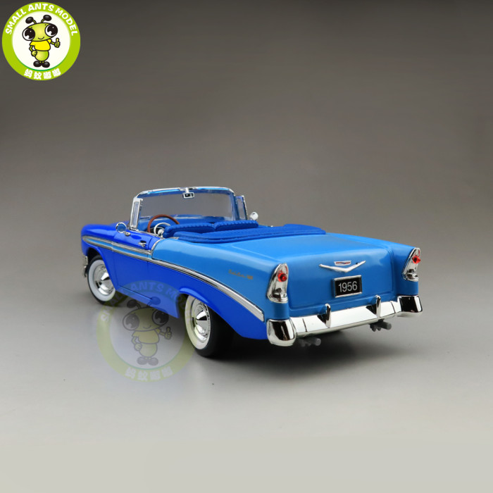 1/18 1956 Chevrolet BEL AIR Road Signature Diecast Model Car Toys Boys Girls Gift Blue