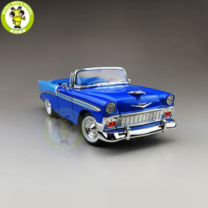 1/18 1956 Chevrolet BEL AIR Road Signature Diecast Model Car Toys Boys Girls Gift Blue