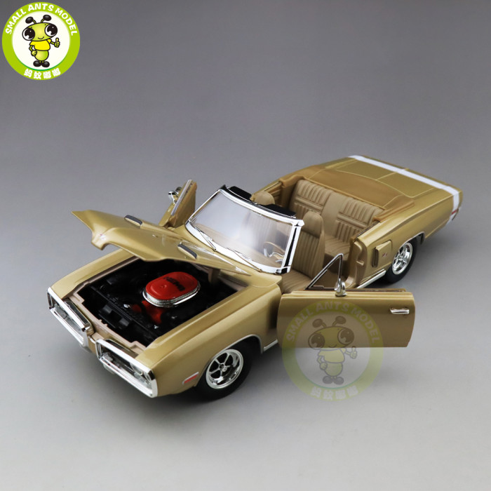 1/18 1970 DODGE CORONET R/T Road Signature Diecast Model Car Toys Boys Girls Gift Gold