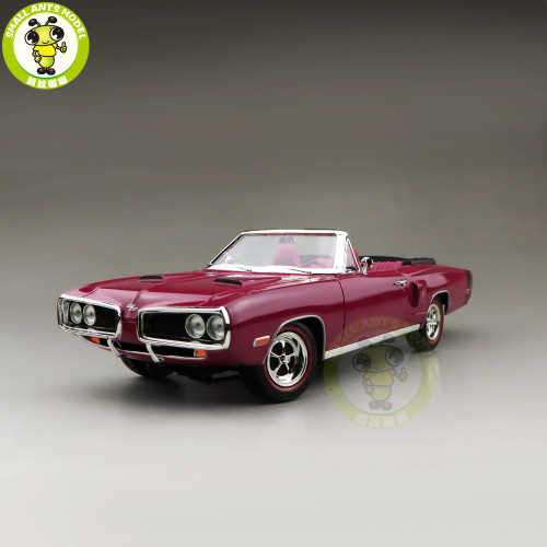 1/18 1970 DODGE CORONET R/T Road Signature Diecast Model Car Toys Boys Girls Gift Purple