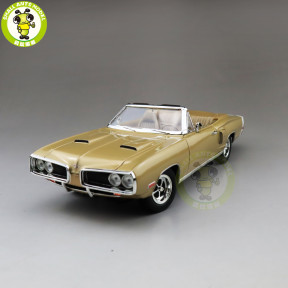 1/18 1970 DODGE CORONET R/T Road Signature Diecast Model Car Toys Boys Girls Gift Gold