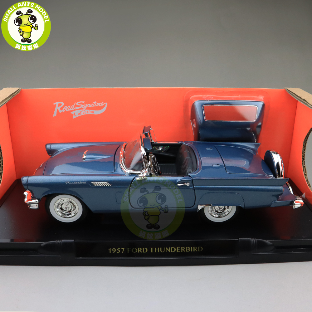 1/18 1957 Ford THUNDERBIRD Road Signature Diecast Model Car Toys