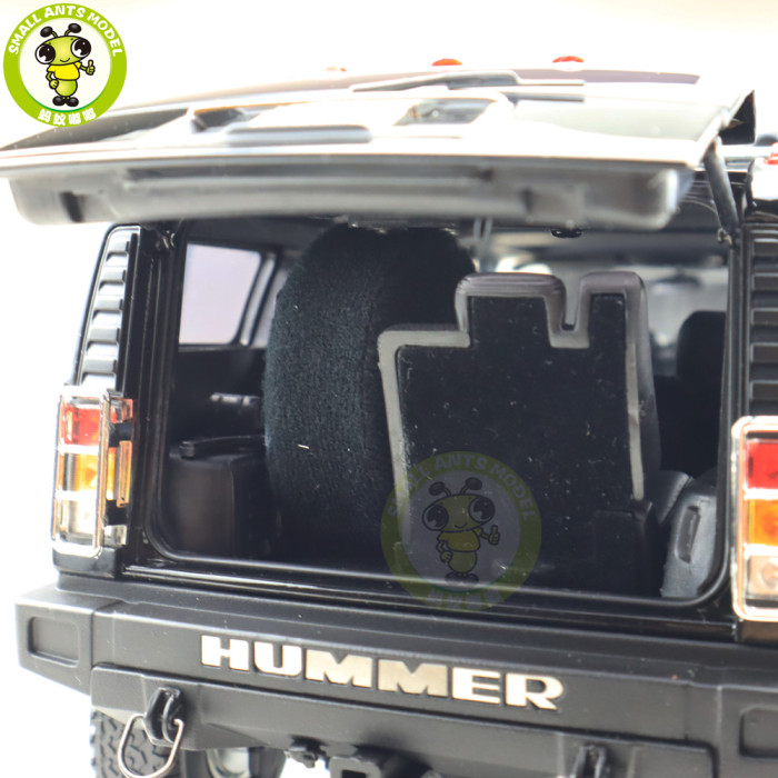 1/18 GreenLight Hummer H2 Diecast Model Car SUV Toys Boys Girls Gifts Black Color