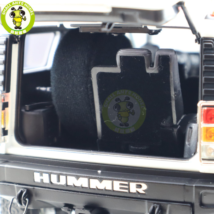 1/18 GreenLight Hummer H2 Diecast Model Car SUV Toys Kids Boys Girls Gifts White color