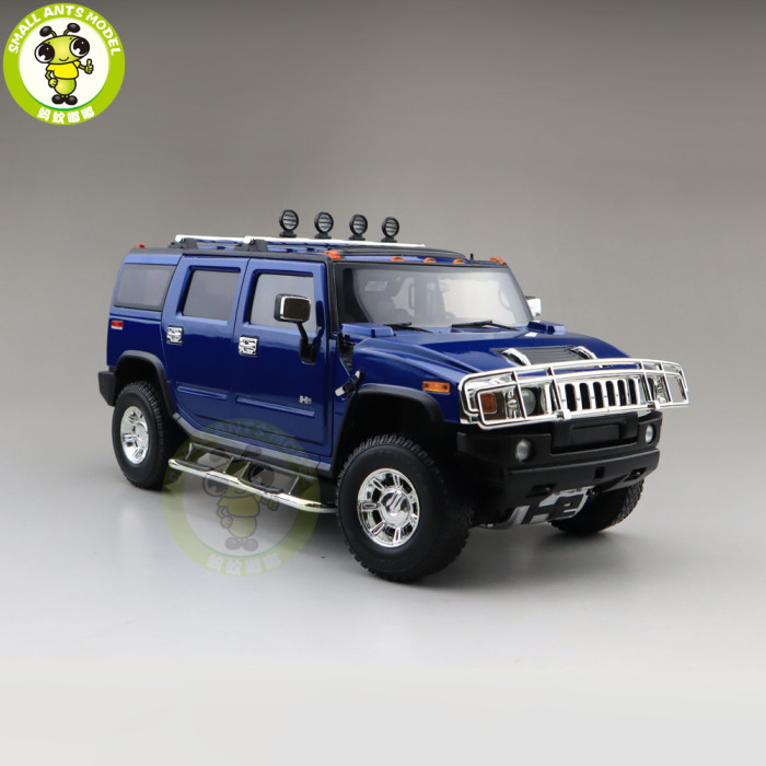 1/18 GreenLight Hummer H2 Diecast Model Car SUV Toys Boys Girls Gifts Blue