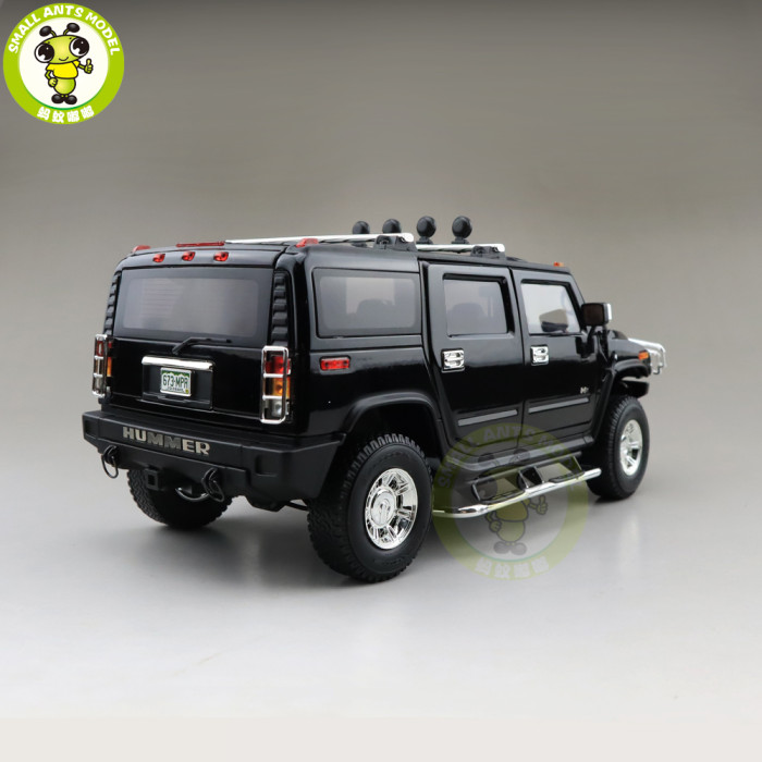 1/18 GreenLight Hummer H2 Diecast Model Car SUV Toys Boys Girls Gifts Black Color