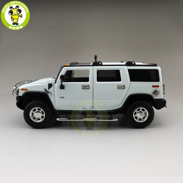 1/18 GreenLight Hummer H2 Diecast Model Car SUV Toys Kids Boys Girls Gifts White color