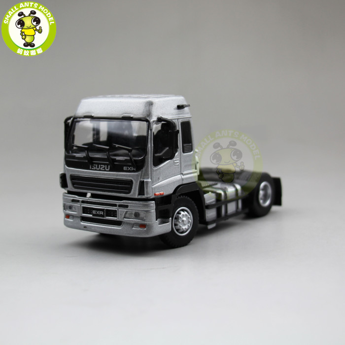 1/50 Isuzu EXR EXZ Truck Trailer Container Diecast Model Silver