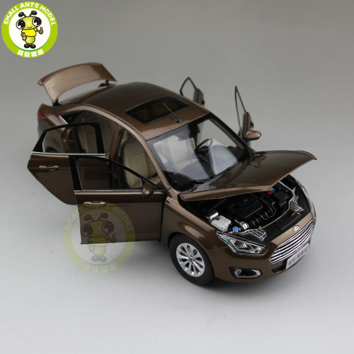 1/18 Ford Escort Diecast car model for collection gifts hobby Brown