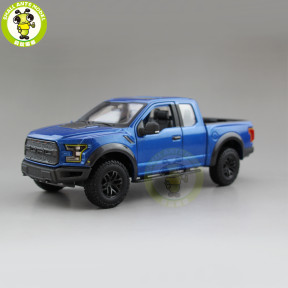 1/24 Maisto Ford F150 F 150 Raptor 2017 Pickup Truck Diecast Metal Car Model Toys for kids Boy Girl Gift Collection Blue