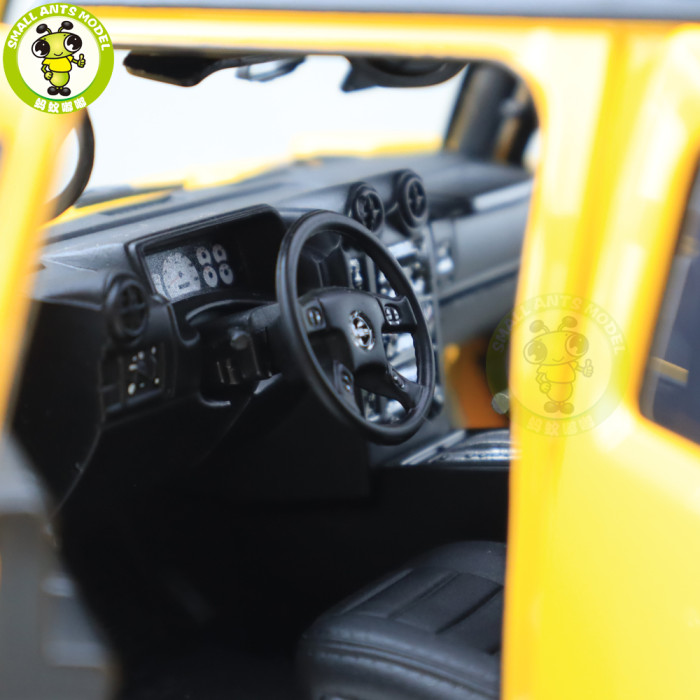 1/18 GreenLight Hummer H2 Diecast Model Car SUV Toys Boys Girls Gifts Yellow