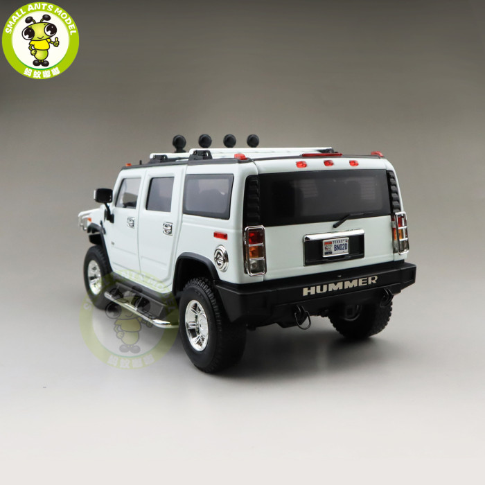 1/18 GreenLight Hummer H2 Diecast Model Car SUV Toys Kids Boys Girls Gifts White color