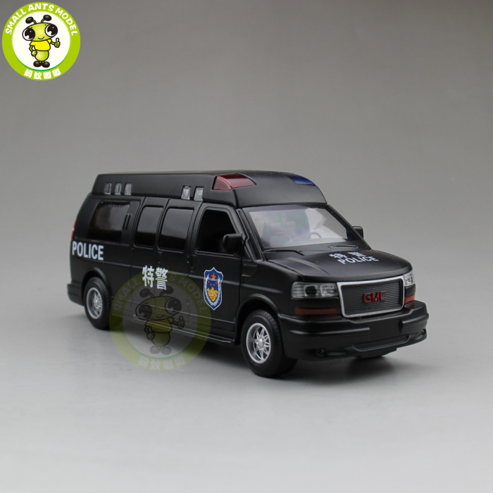 1/32 GMC SAVANA Diecast Metal Model Car Toy Boy Girl Gift Pull Back Sound Lighting
