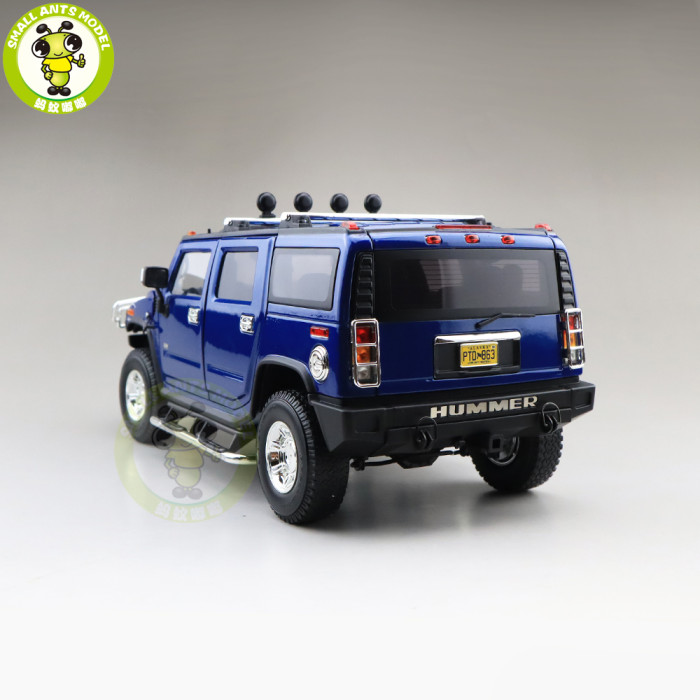 1/18 GreenLight Hummer H2 Diecast Model Car SUV Toys Boys Girls Gifts Blue