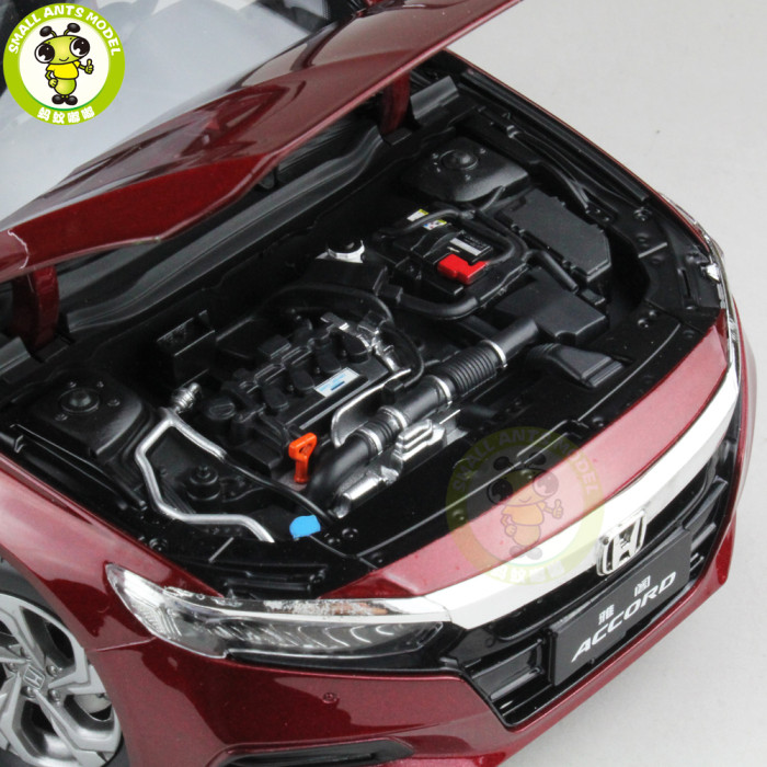 1/18 Honda Accord 10th Sedan Diecast Metal Car Model Toys Boy Girl Birthday Gift Collection Hobby Red
