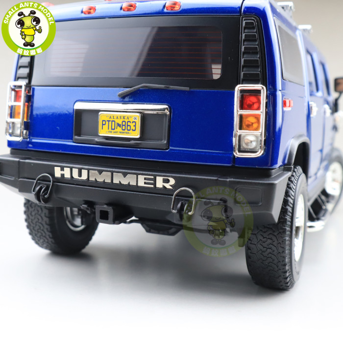 1/18 GreenLight Hummer H2 Diecast Model Car SUV Toys Boys Girls Gifts Blue