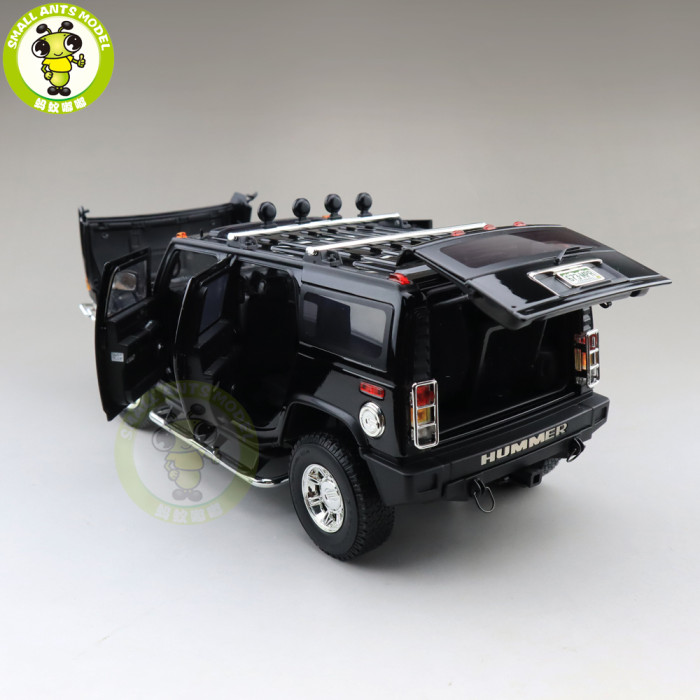 1/18 GreenLight Hummer H2 Diecast Model Car SUV Toys Boys Girls Gifts Black Color