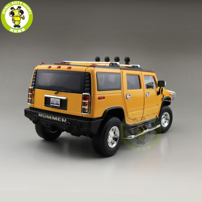 1/18 GreenLight Hummer H2 Diecast Model Car SUV Toys Boys Girls Gifts Yellow