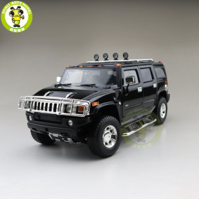 1/18 GreenLight Hummer H2 Diecast Model Car SUV Toys Boys Girls Gifts Black Color