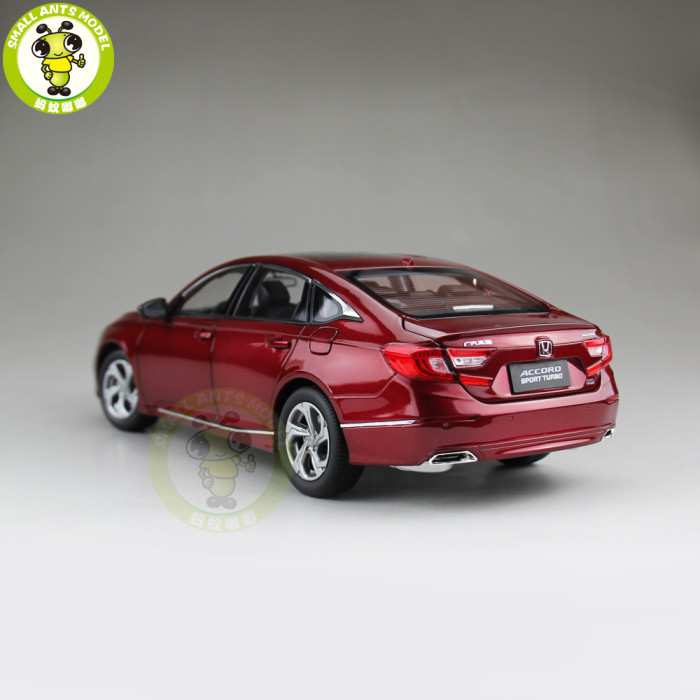 1/18 Honda Accord 10th Sedan Diecast Metal Car Model Toys Boy Girl Birthday Gift Collection Hobby Red