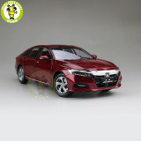 1/18 Honda Accord 10th Sedan Diecast Metal Car Model Toys Boy Girl Birthday Gift Collection Hobby Red