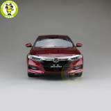 1/18 Honda Accord 10th Sedan Diecast Metal Car Model Toys Boy Girl Birthday Gift Collection Hobby Red
