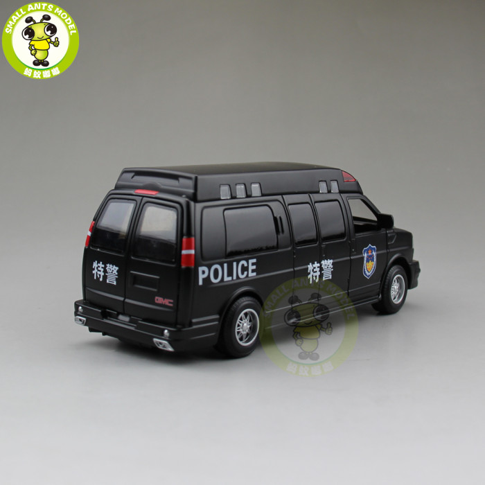1/32 GMC SAVANA Diecast Metal Model Car Toy Boy Girl Gift Pull Back Sound Lighting