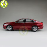 1/18 Honda Accord 10th Sedan Diecast Metal Car Model Toys Boy Girl Birthday Gift Collection Hobby Red