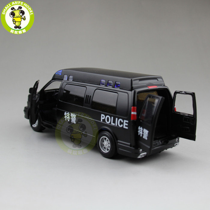 1/32 GMC SAVANA Diecast Metal Model Car Toy Boy Girl Gift Pull Back Sound Lighting
