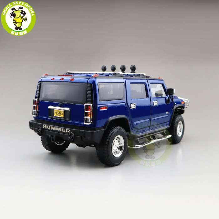 1/18 GreenLight Hummer H2 Diecast Model Car SUV Toys Boys Girls Gifts Blue