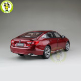 1/18 Honda Accord 10th Sedan Diecast Metal Car Model Toys Boy Girl Birthday Gift Collection Hobby Red