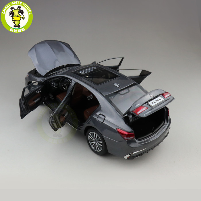 1/18 Honda ACURA TLX L TLX-L Diecast Metal Car Model Toys For Kids Boy Girl Gift Collection Hobby Gray